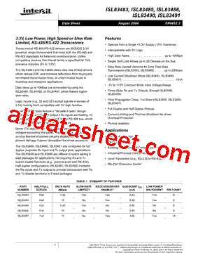 ISL83485IBZ-T型号图片