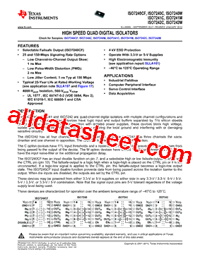 ISO7240MDW型号图片