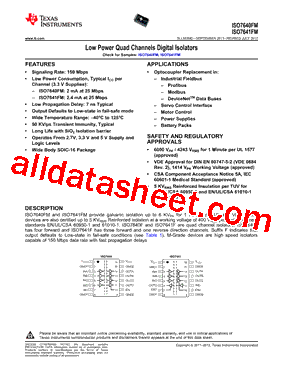 ISO7641FMDW型号图片