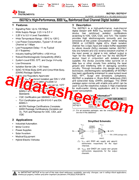 ISO7821FDW型号图片