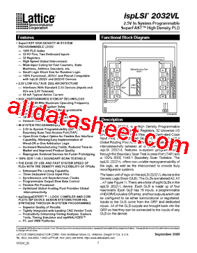 ISPLSI2032VL-135LT44I型号图片