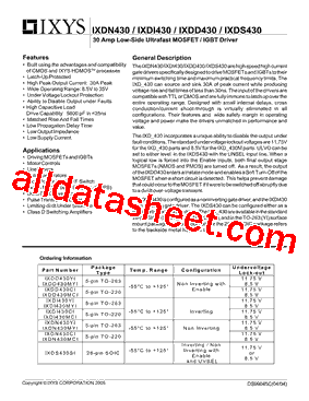 IXDD430型号图片