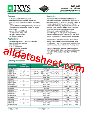 IXDD604SI型号图片