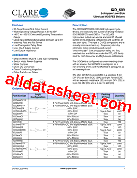 IXDD609CI型号图片