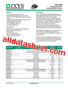 IXDD609SIATR型号图片