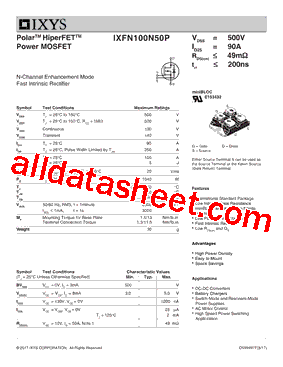 IXFN100N50P_V01型号图片