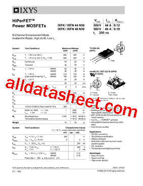 IXFN48N50型号图片