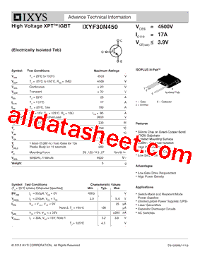 IXYF30N450型号图片