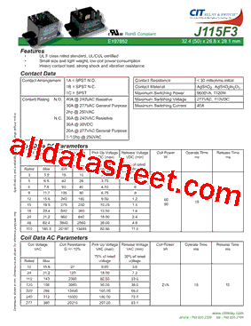 J115F31A5VDCS型号图片