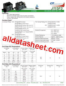 J115F31AL5VDCS.6U型号图片