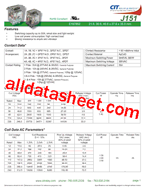 J1511AF12VDC1.2DGT型号图片