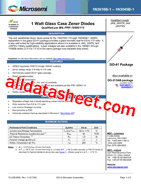 JAN1N3024B-1型号图片