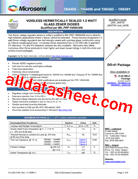 JAN1N4461DME3型号图片