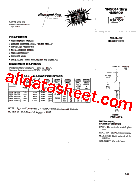 JANS1N5622型号图片