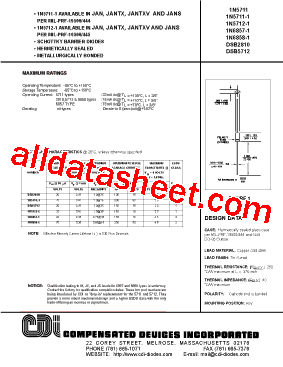 JANS1N5711-1型号图片