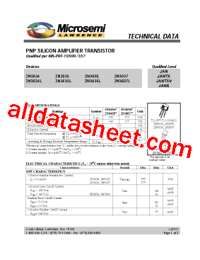 JANS2N3637型号图片