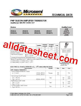 JANS2N3637L型号图片
