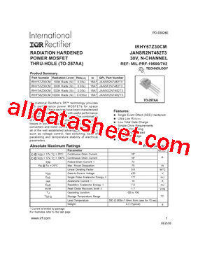 JANSH2N7482T3型号图片