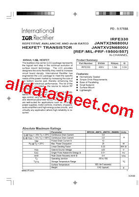 JANTXV2N6800U型号图片