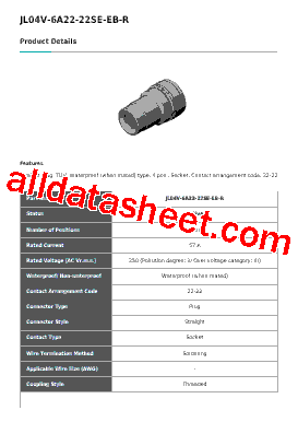 JL04V-6A22-22SE-EB-R型号图片