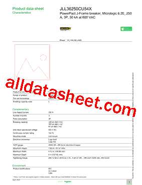 JLL36250CU54X型号图片