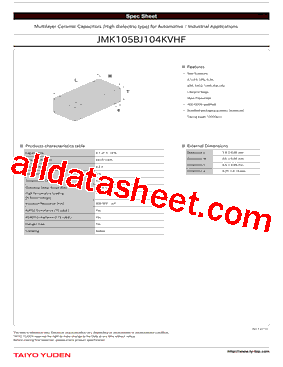 JMK105BJ104KVHF型号图片