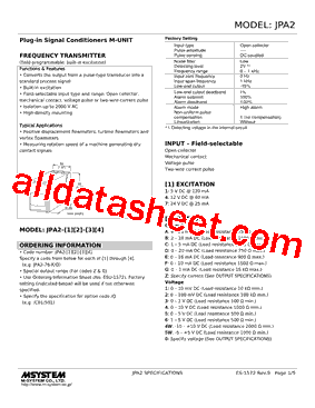 JPA2-11-R型号图片