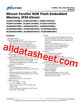 JS28F512P30TFA型号图片