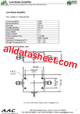 JXWBLA-T-3350-40-500型号图片