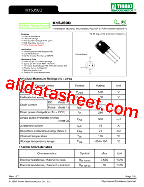 K15J50D型号图片