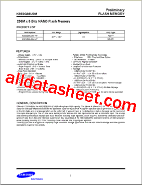 K9E2G08U0M-P型号图片