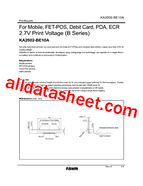 KA2002-BE10A型号图片
