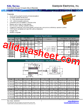 KAL250FB1R00型号图片