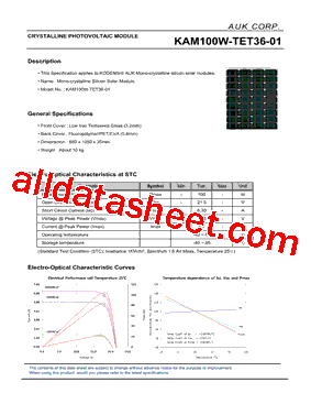 KAM100W-TET36-01型号图片