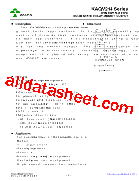 KAQV214STL型号图片