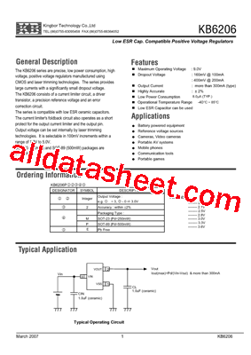 KB6206P302ME型号图片