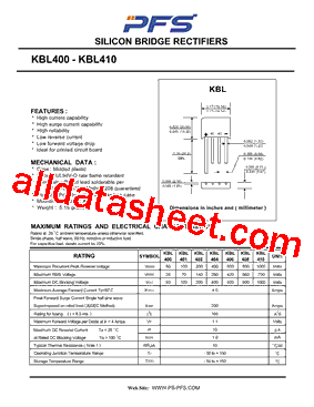 KBL404-G型号图片