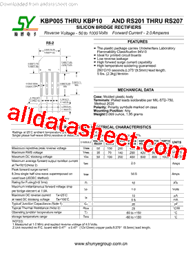 KBP005-KBP10型号图片