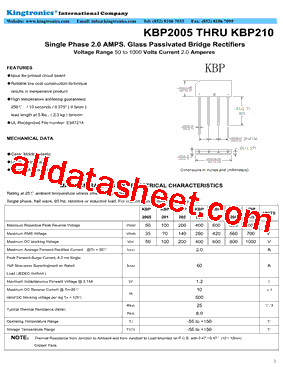 KBP2005-KBP210型号图片