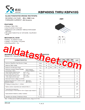 KBP410G型号图片