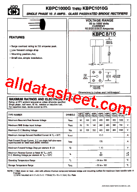 KBPC1002G型号图片