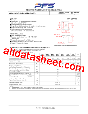 KBPC1502WN型号图片