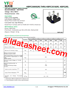 KBPC3501W型号图片