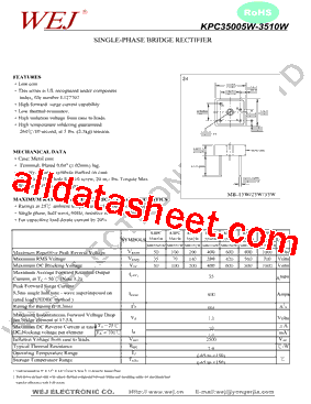 KBPC3502W型号图片