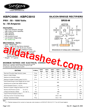 KBPC5001型号图片