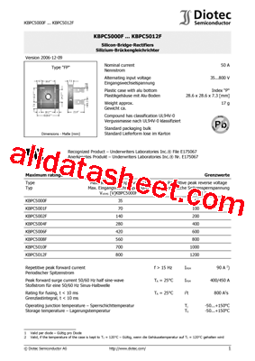 KBPC5010F型号图片