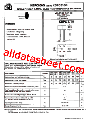 KBPC810G型号图片