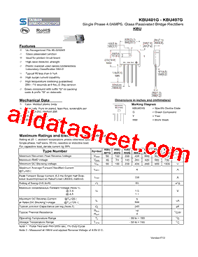 KBU404G型号图片