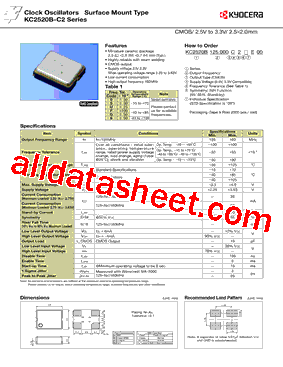 KC2520B125.000C2FE00型号图片