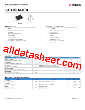 KCH60A03L型号图片